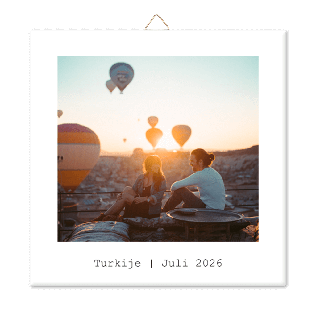 Foto tegeltje voor een mooie vakantie herinnering