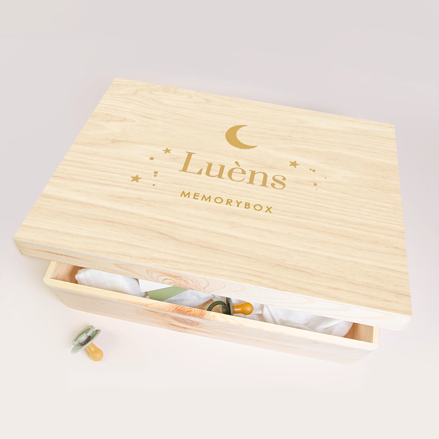 Memorybox met gouden maantje