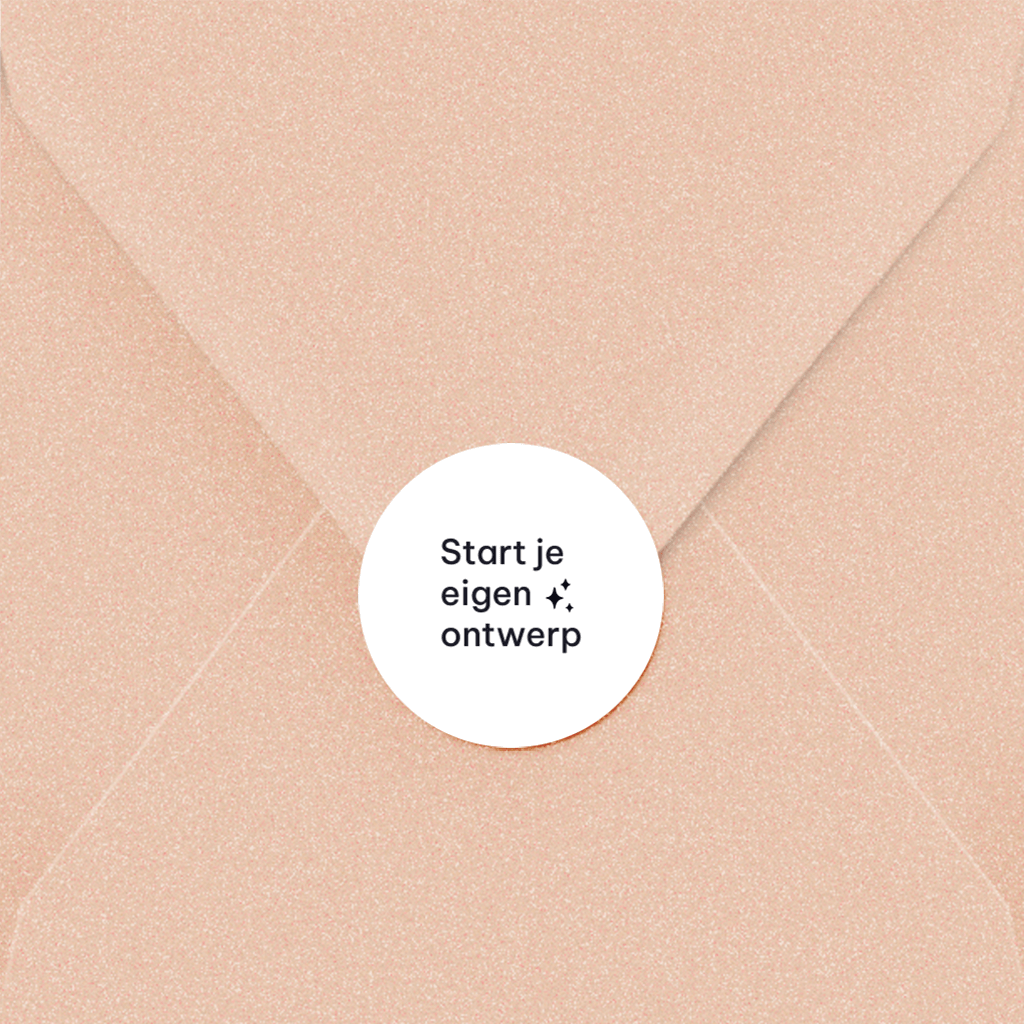 Sluitsticker rond zelf maken 