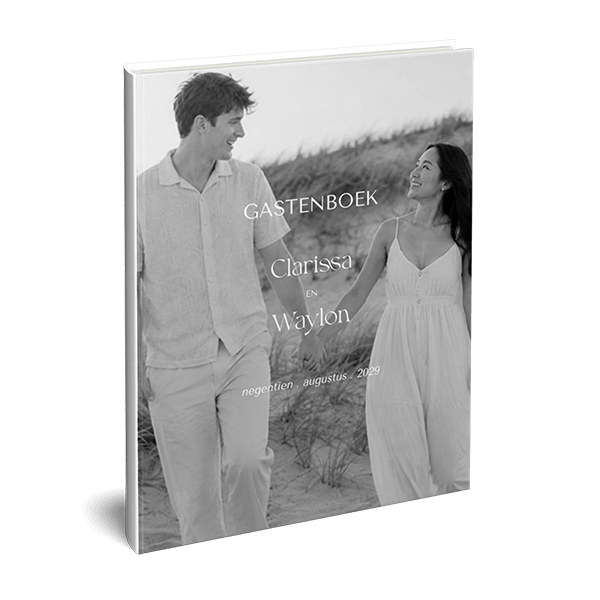 Staand gastenboek met foto