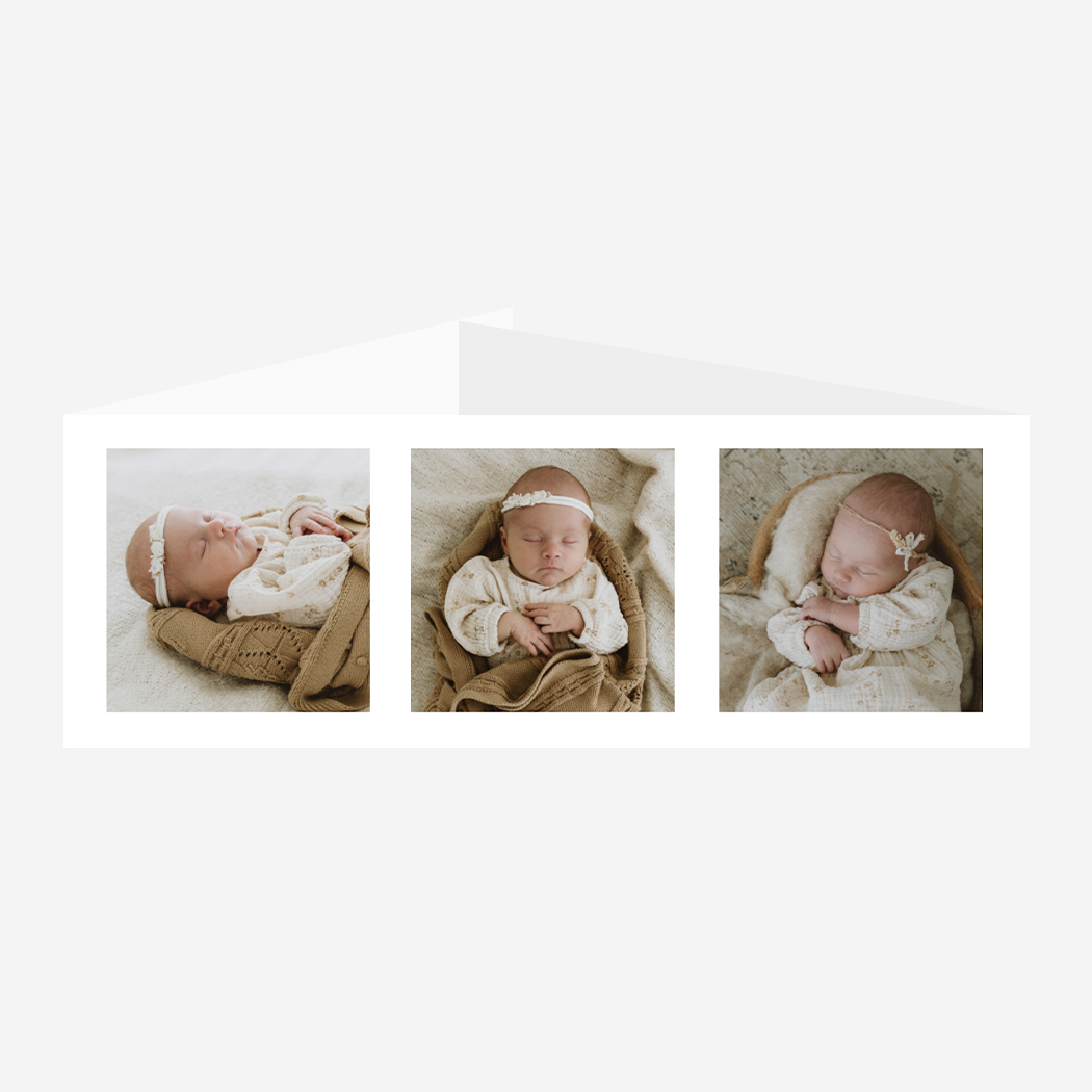 Banderol Babyfoto Geboortekaartje Luxe