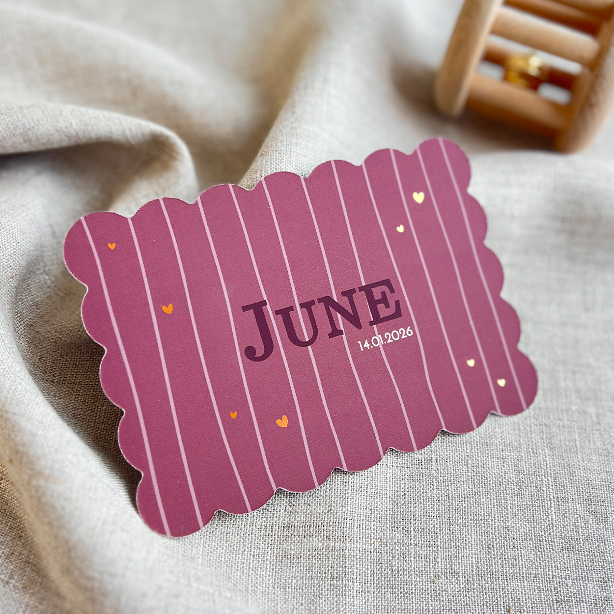 Geboortekaartje Meisje Cookie Strepen