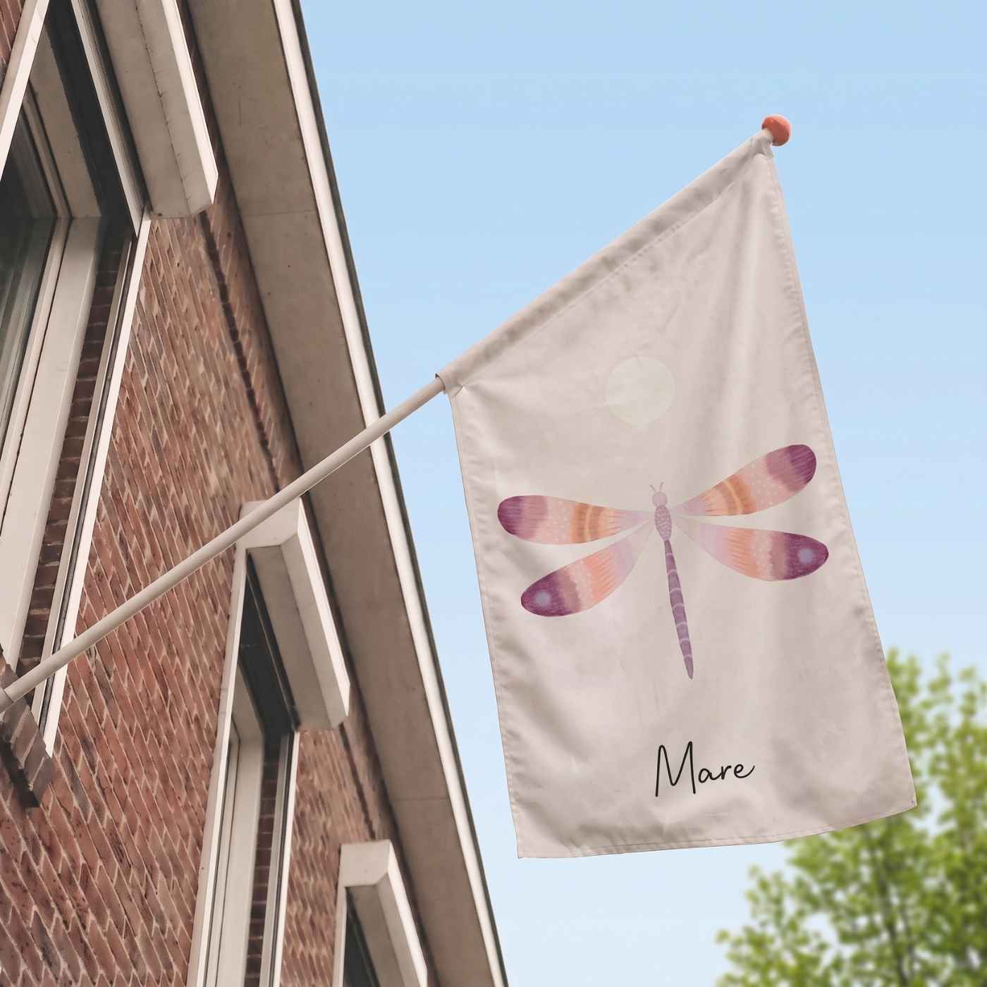 Geboortevlag meisje libelle maan