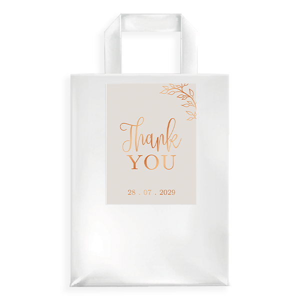 Bedankje goodiebag met koperfolie