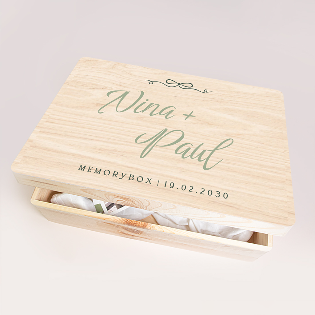 Memorybox huwelijk in rococo stijl