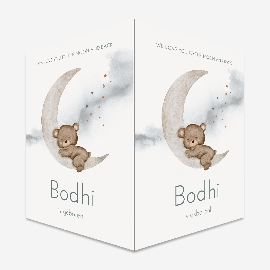 Raambord XL Jongen Maan Beertje