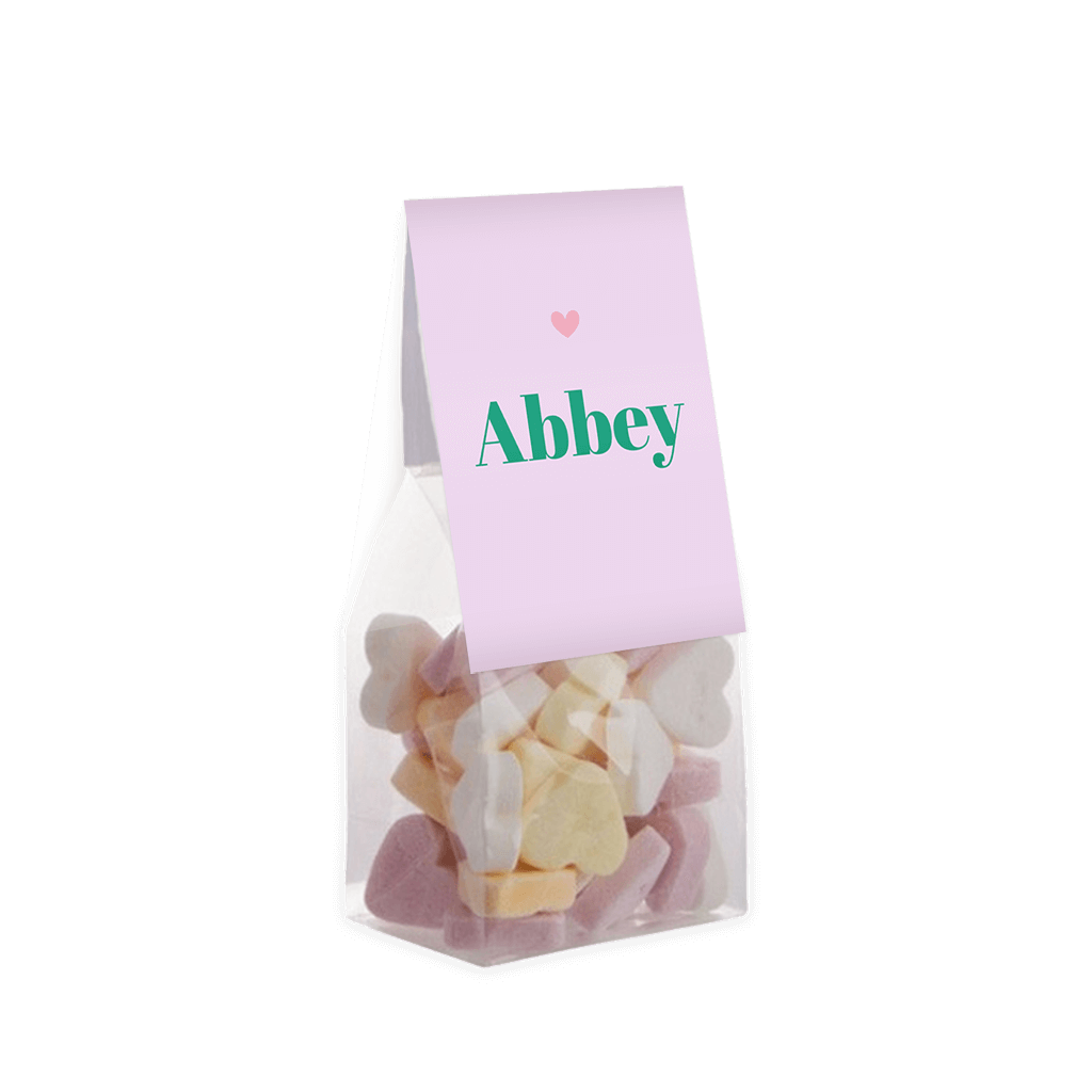 Vouwkaartje paars met colorblocking