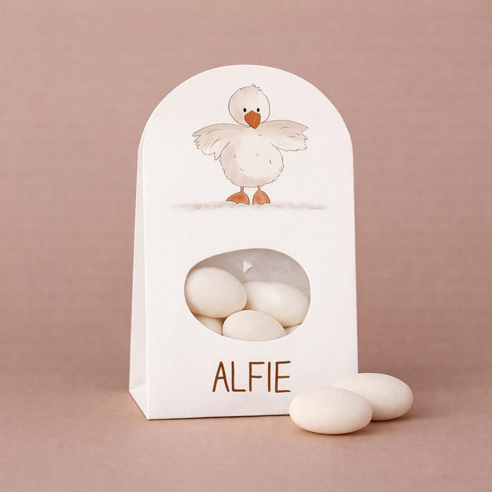 Doopsuiker wikkel klein kuikentje