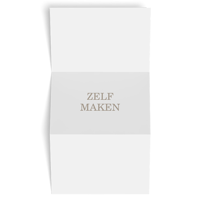 Drieluik trouwkaart liggend - zelf maken