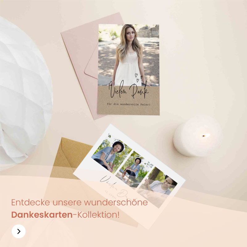 Promo Dankeskarten Konfirmation