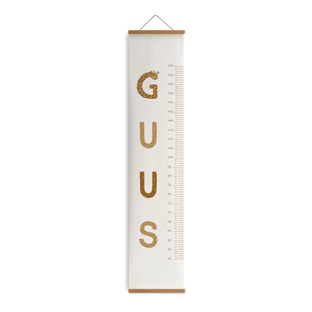 Groeimeter met naam en dieren