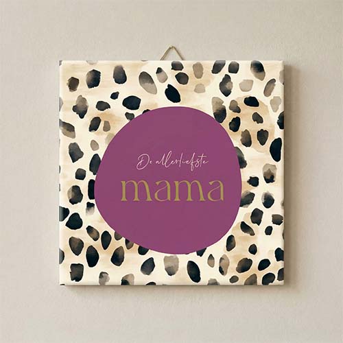 Tegel allerliefste mama panterprint