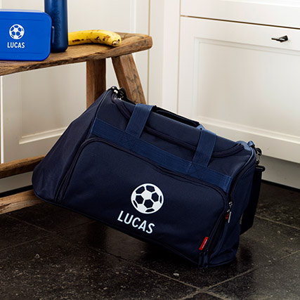 Sporttas met naam en bal