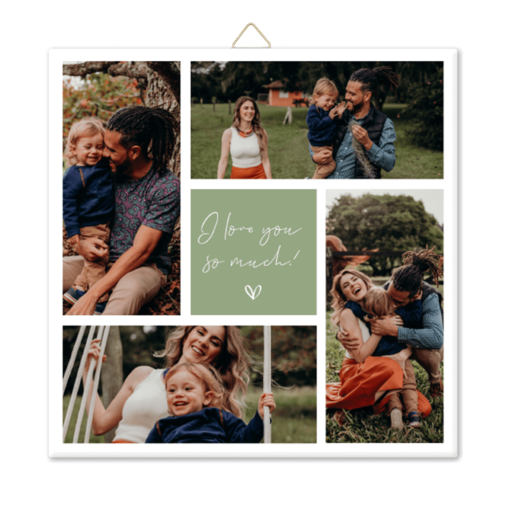 Foto-Fliese Family mit Fotocollage