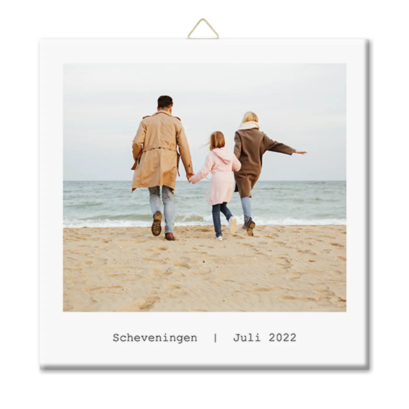 Tegeltje met retro foto