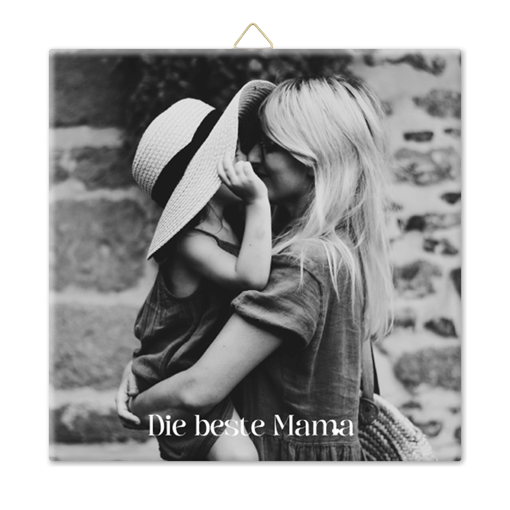 Personalisierbare Keramikfliese "Mama"