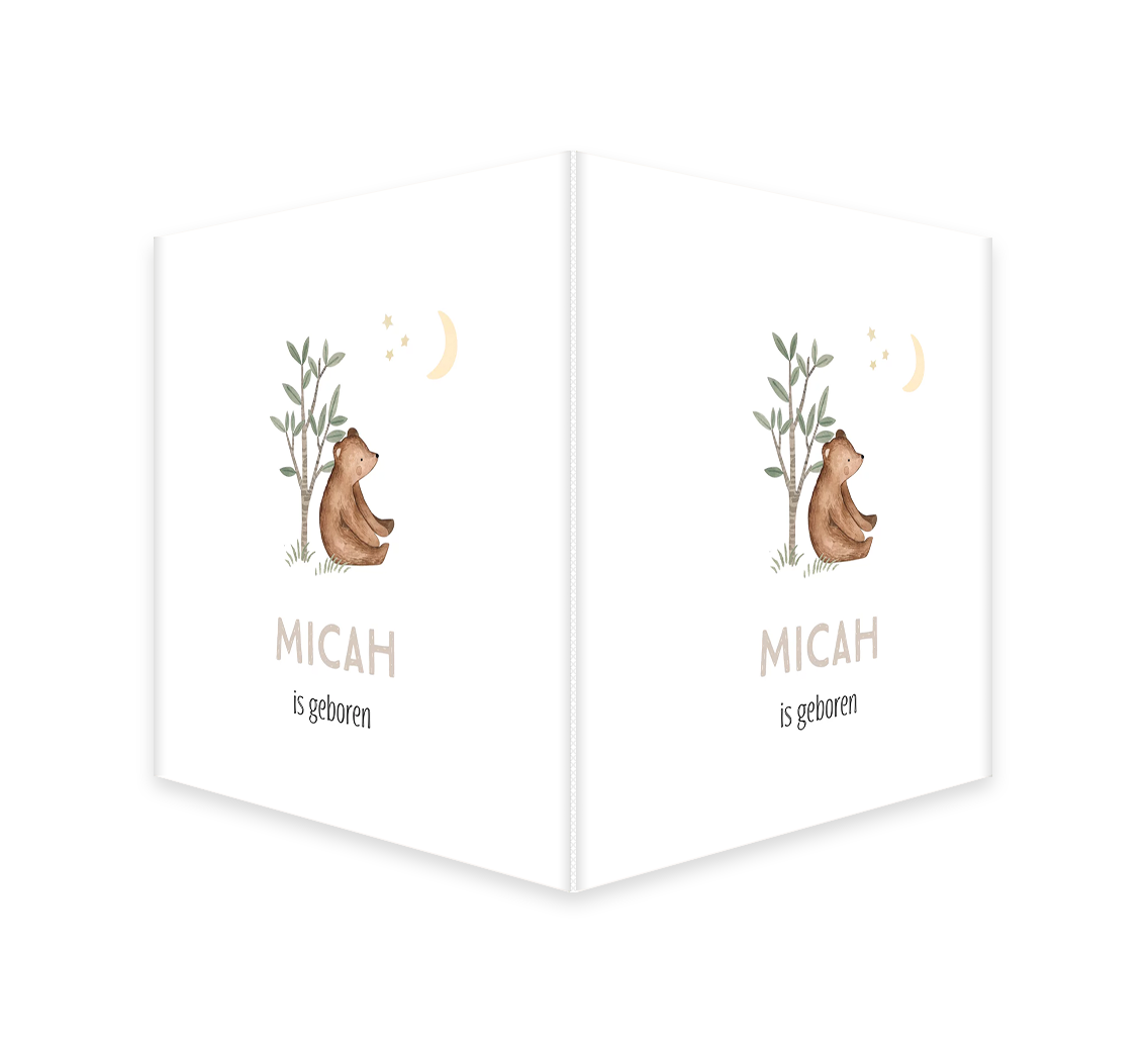 Raambord met lief beertje