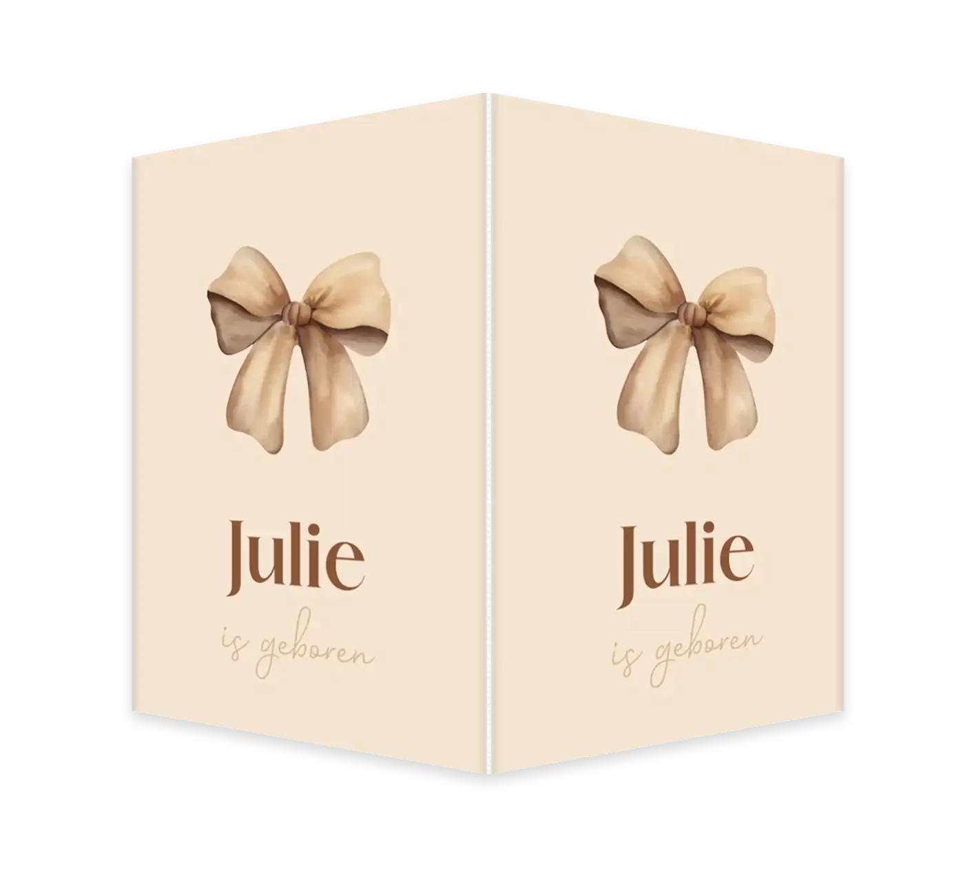 Raambord staand met bruine strik