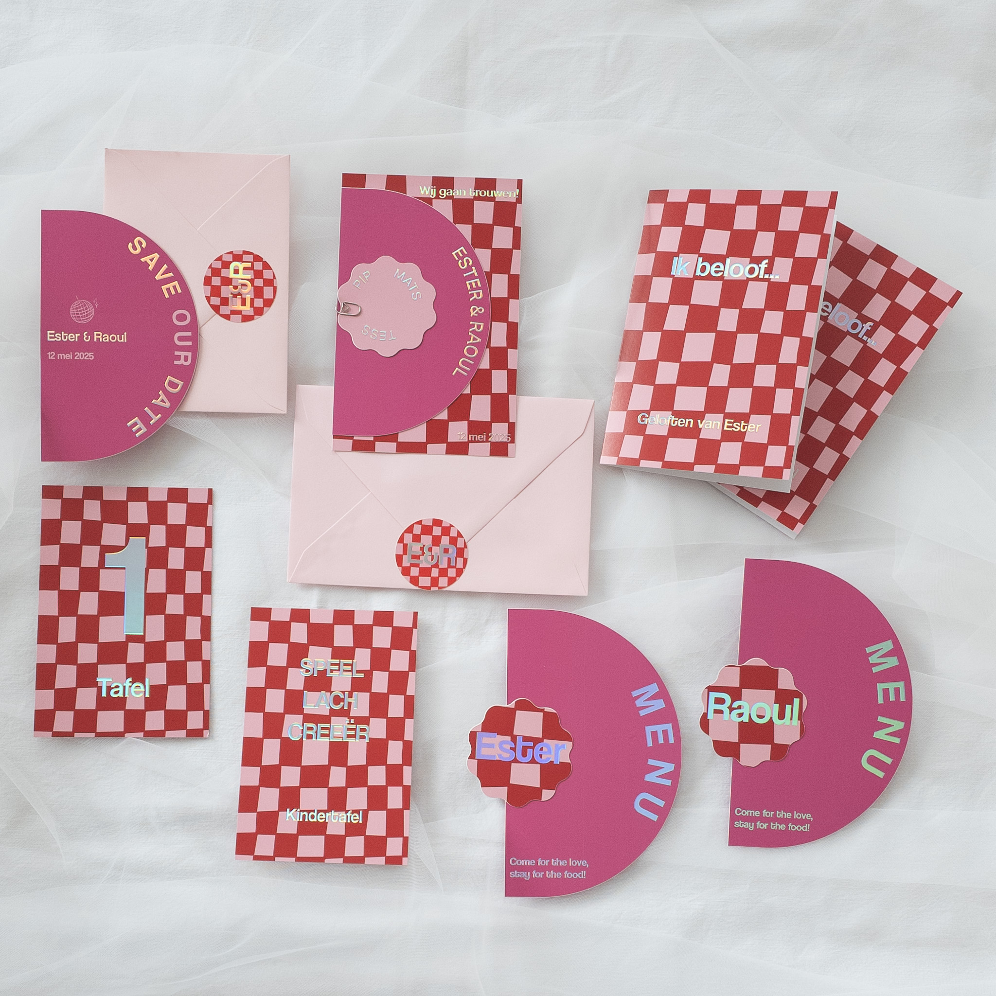 trouw huisstijl pink glamour