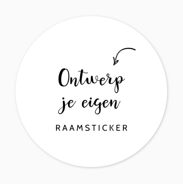 Raamsticker zelf maken