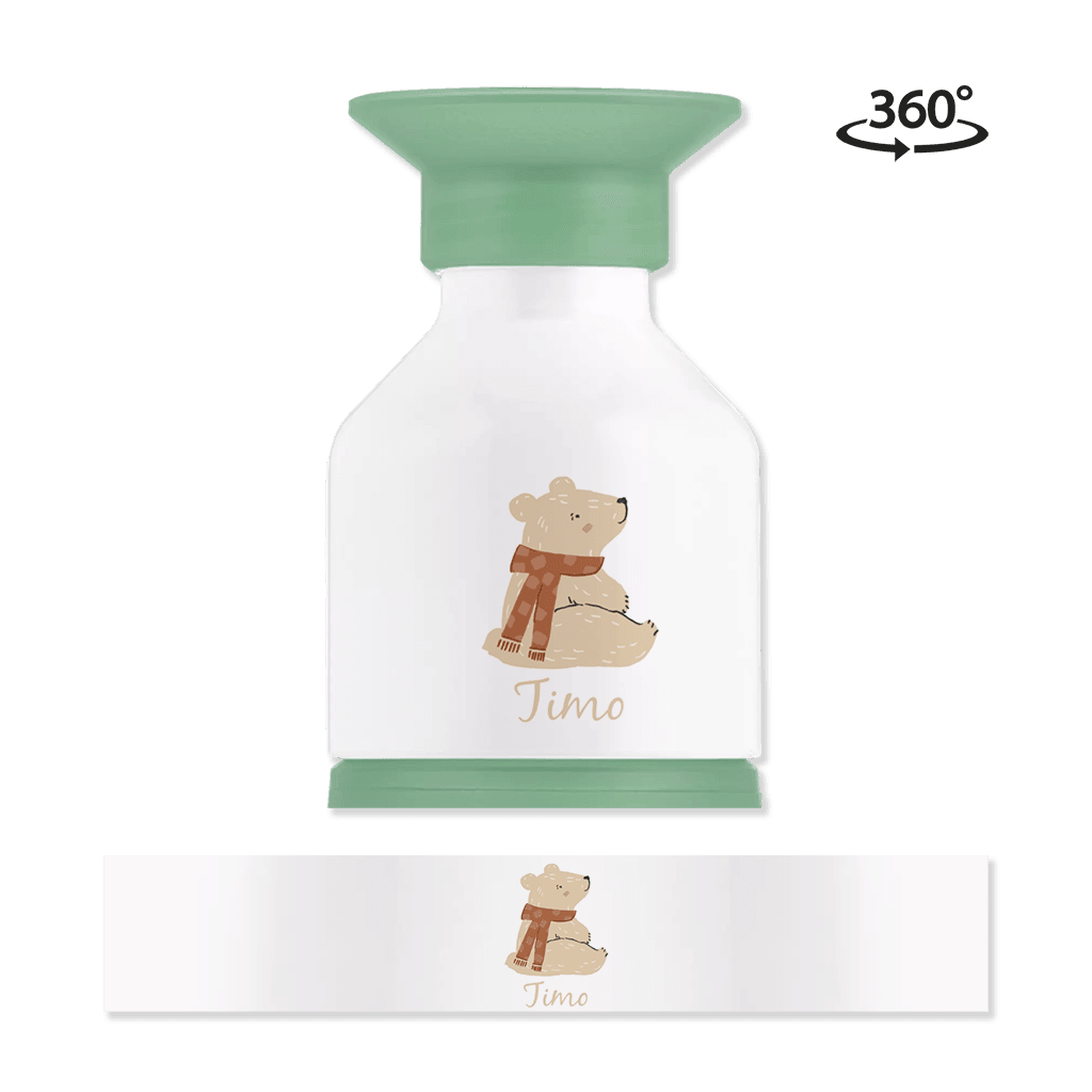 Bedruckbare Dopper Trinkflasche mit Bärchen und Namen