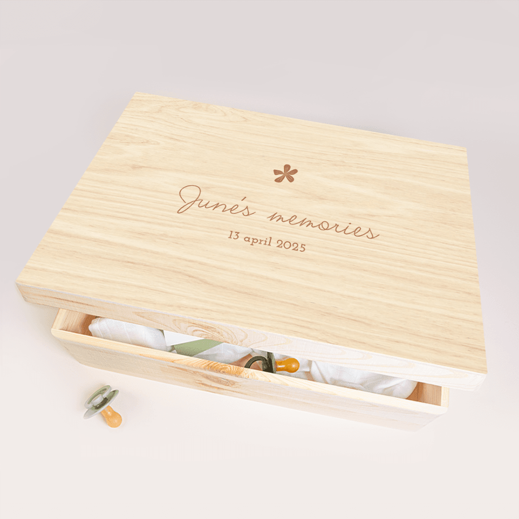 Memorybox meisje met bloemetje