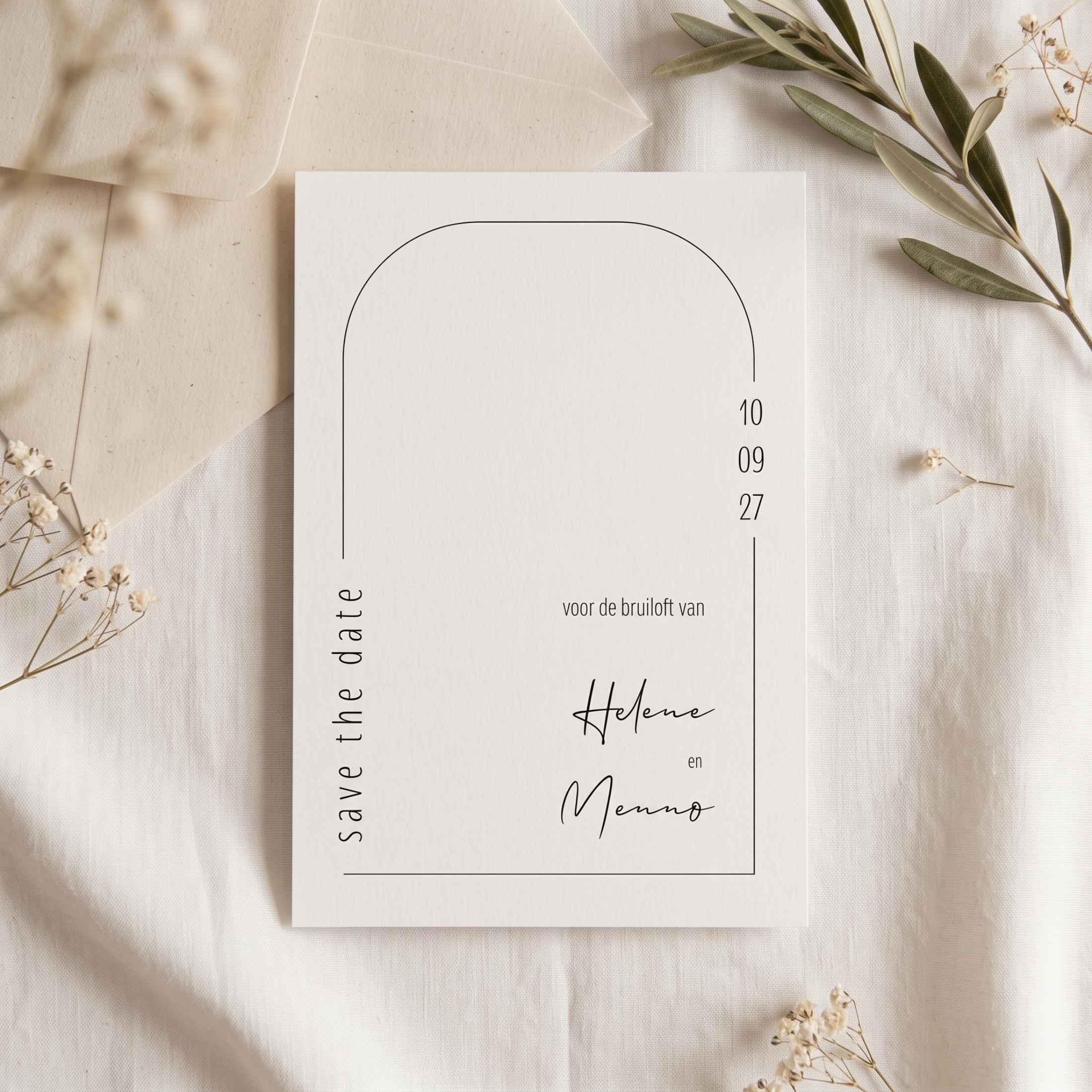 Save the Date modern boog