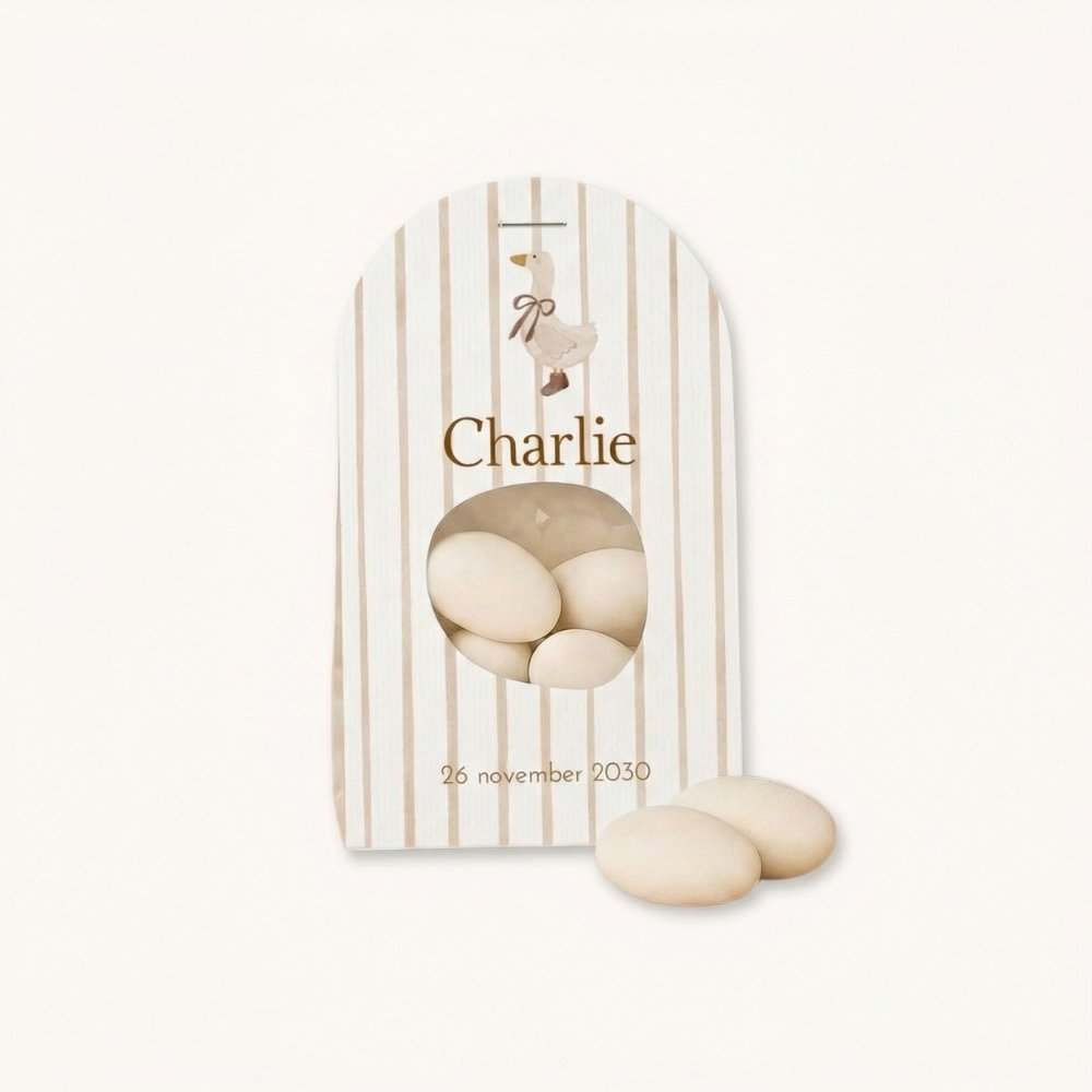 Doopsuiker wikkel neutraal gans