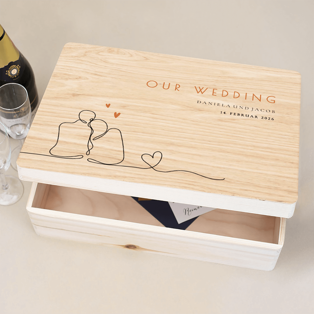 Erinnerungskiste mit Oneliner "Liebespaar"