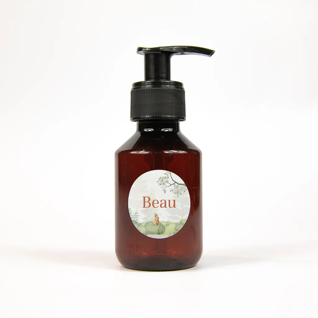 Naamsticker met bosdieren - per vel