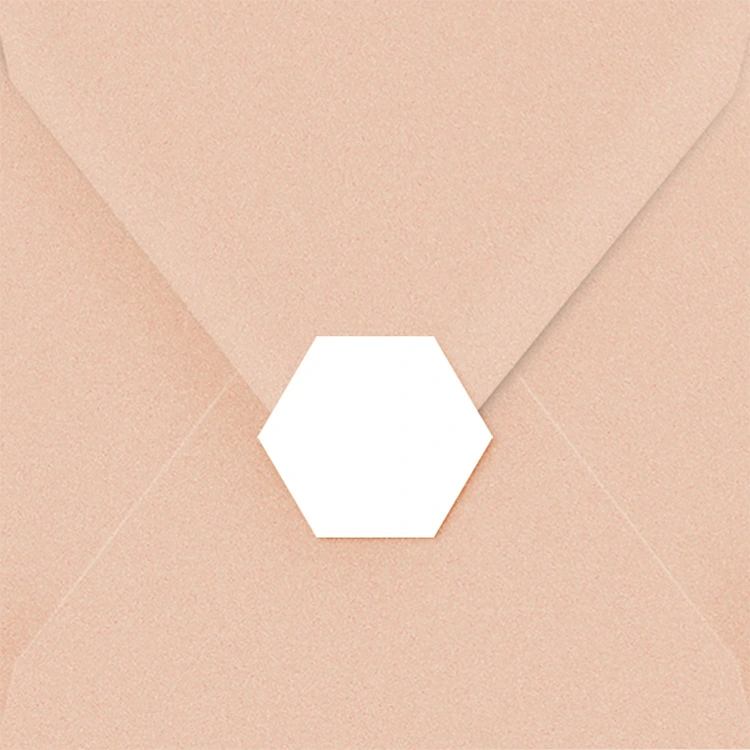 Hexagon sluitzegel zelf maken | 30 stuks