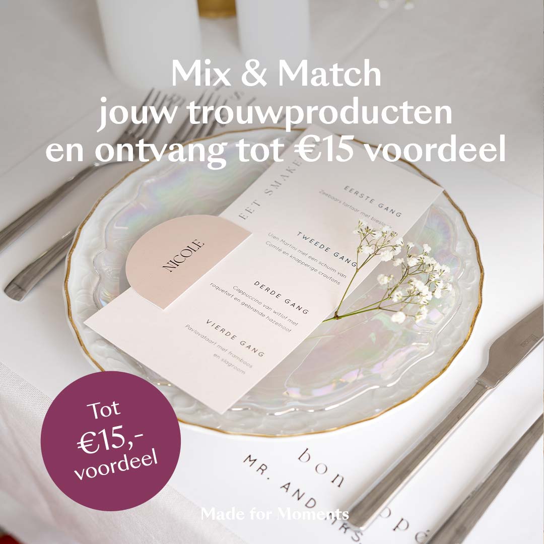 Promo trouwen voordeel