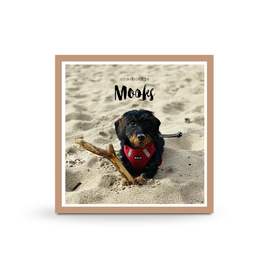 Vierkante poster met kader en persoonlijke foto