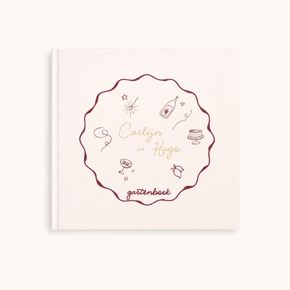 Gastenboek vrolijk doodles