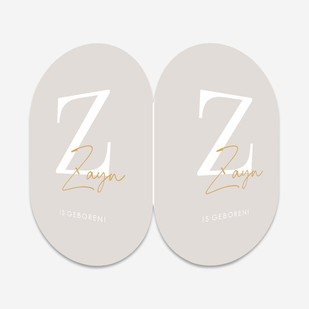 Raambord Initiaal Beige Neutraal