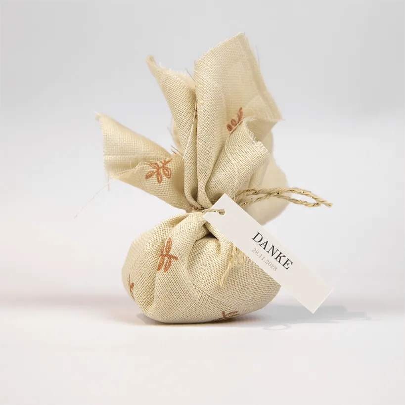 Schlichter Dankes-Anhänger mit Hochzeitsdatum