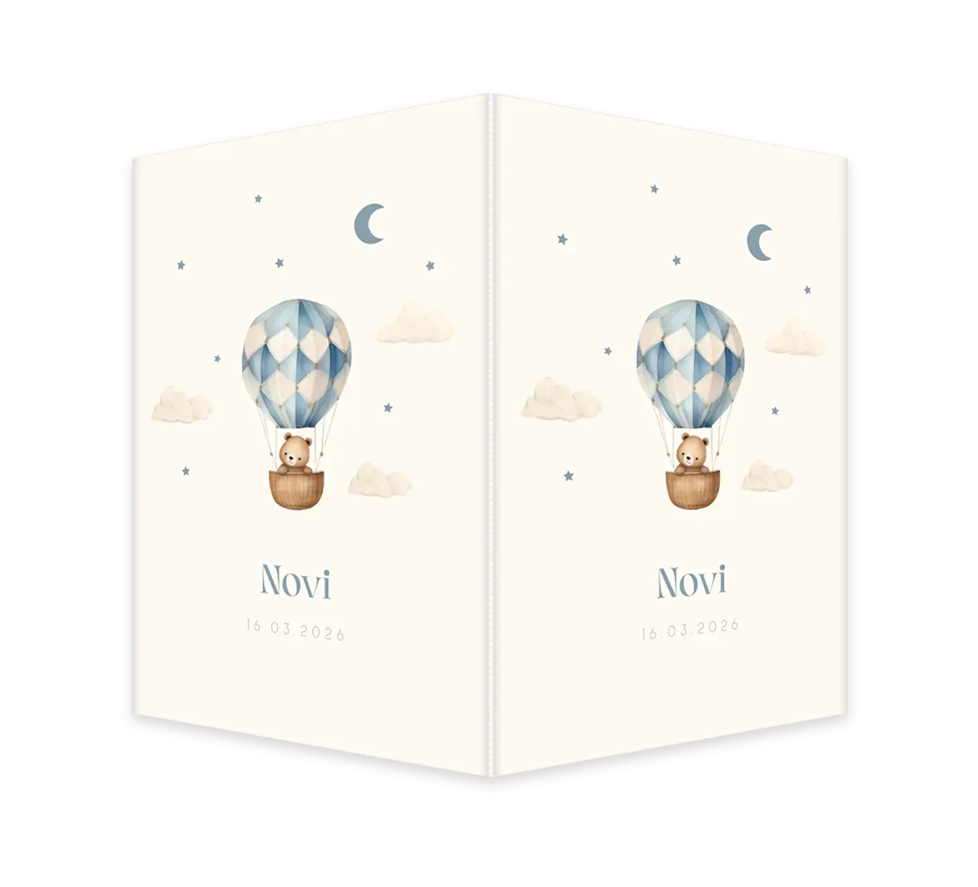 Raambord met luchtballon en lief beertje