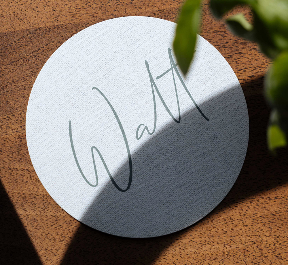 Linnen natuur rond cut out