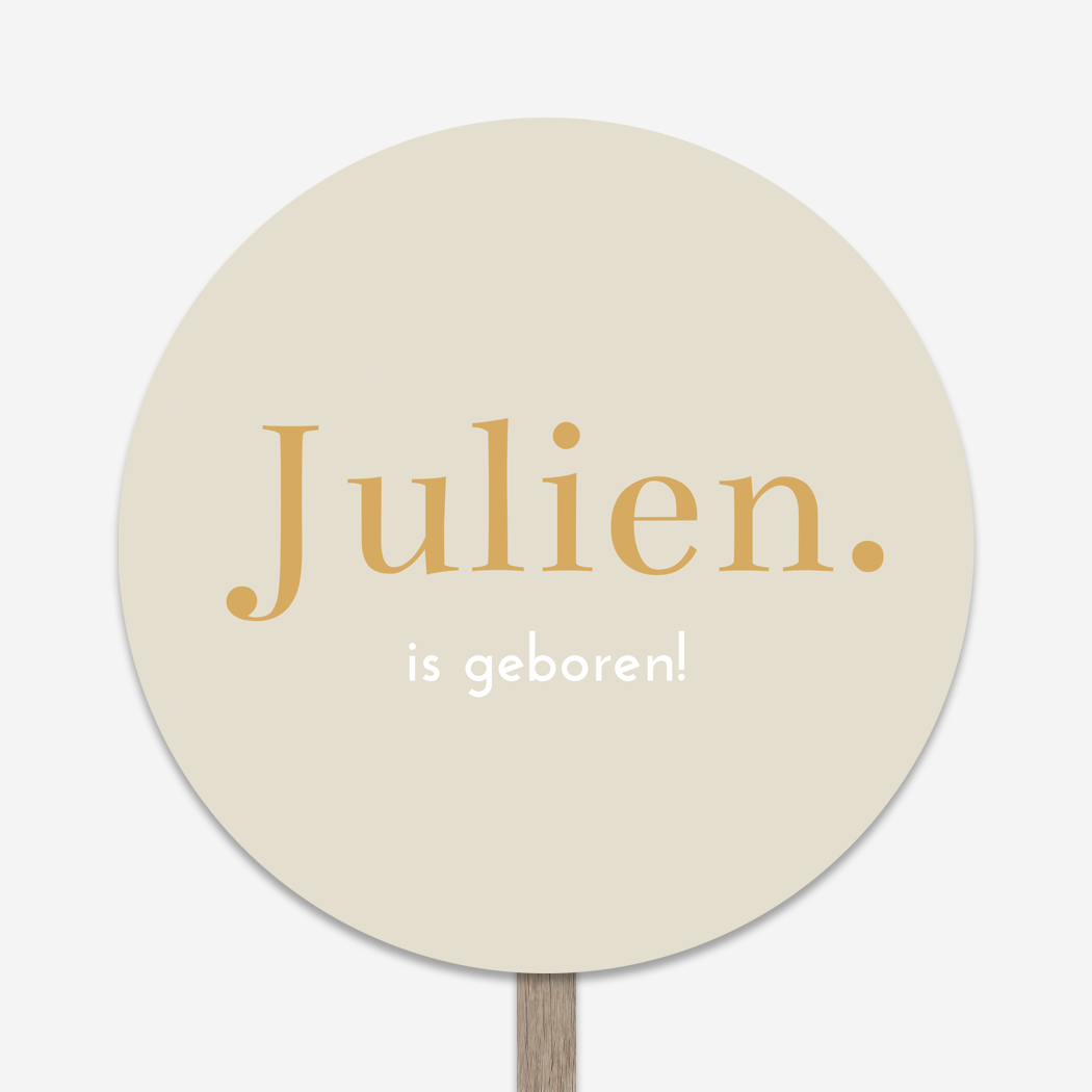 Tuinbord Rond Beige Neutraal Trendy