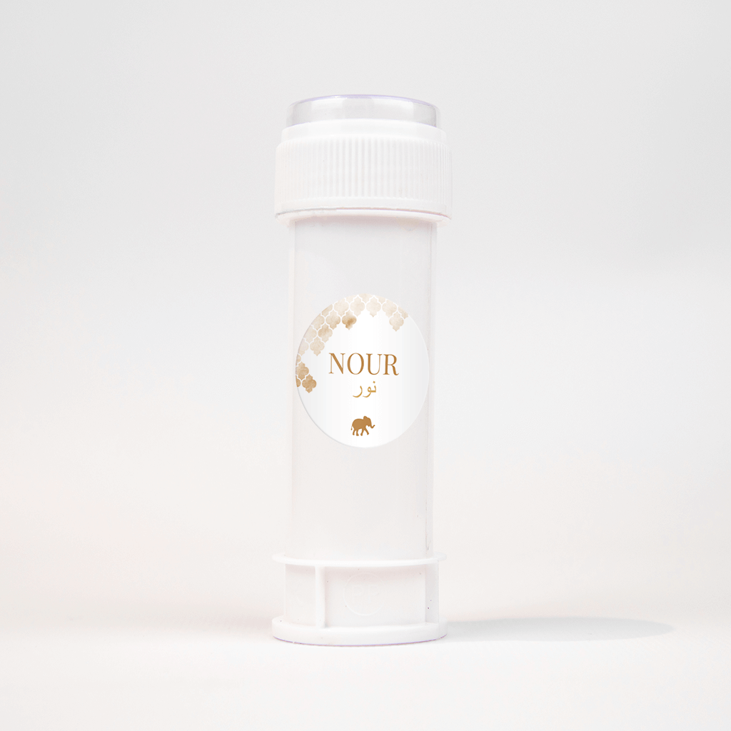 Sticker met olifant en ornament - per vel van 25 stickers