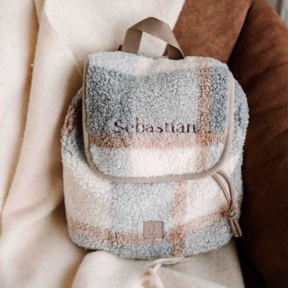 Rugzakje Jollein Bouclé met naam