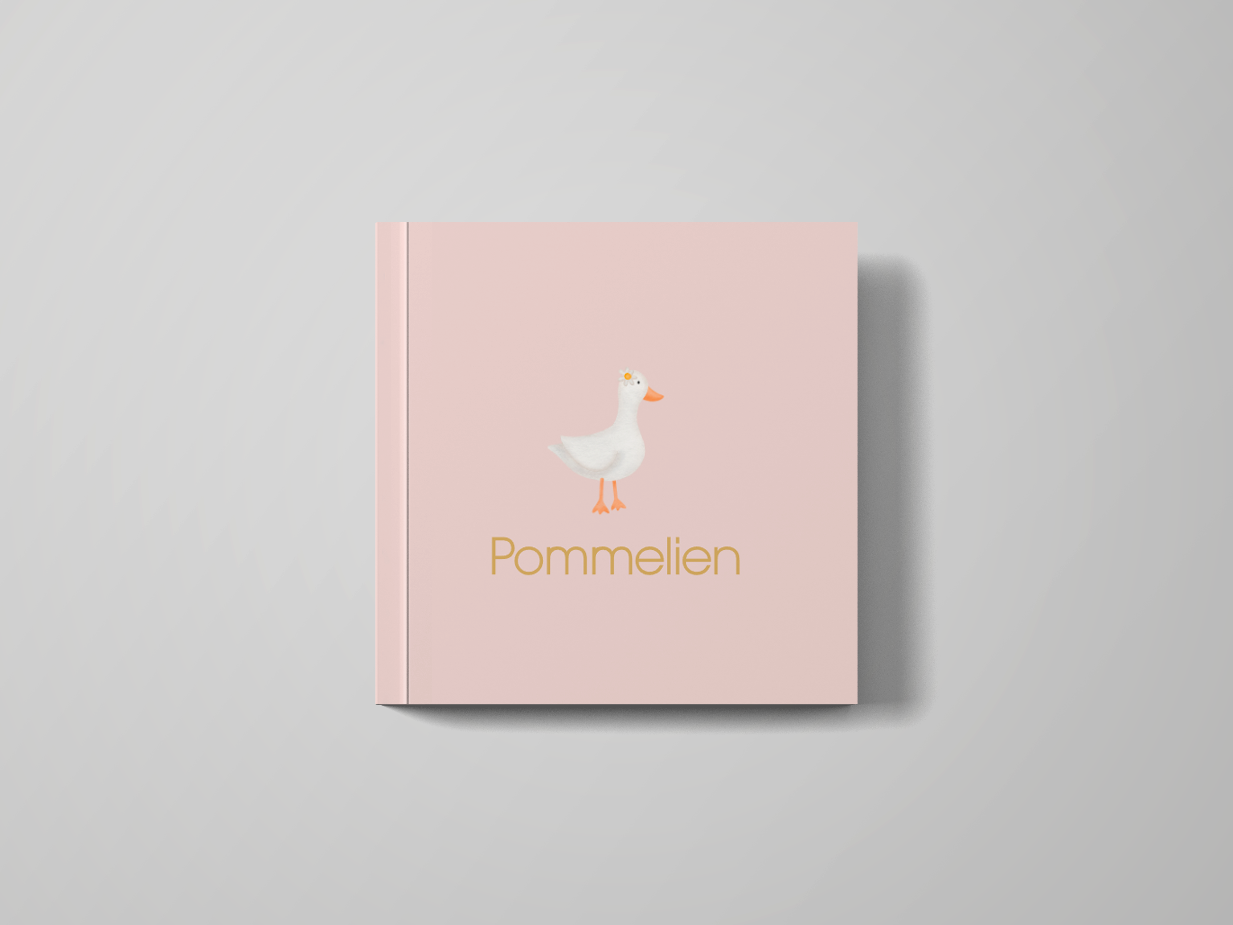 kraambezoekboek met eendje en bloemetje