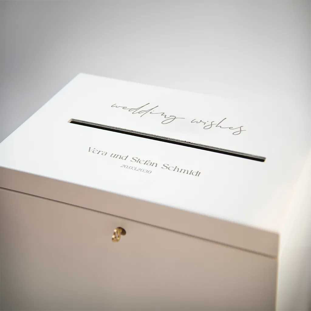 Kartenbox Hochzeit minimalistisch