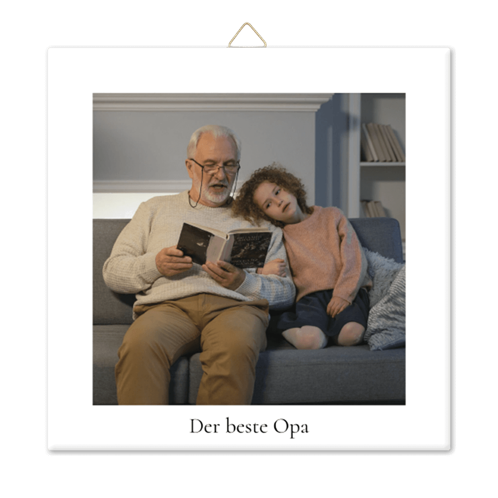 Personalisierbare Fliese "Der beste Opa"