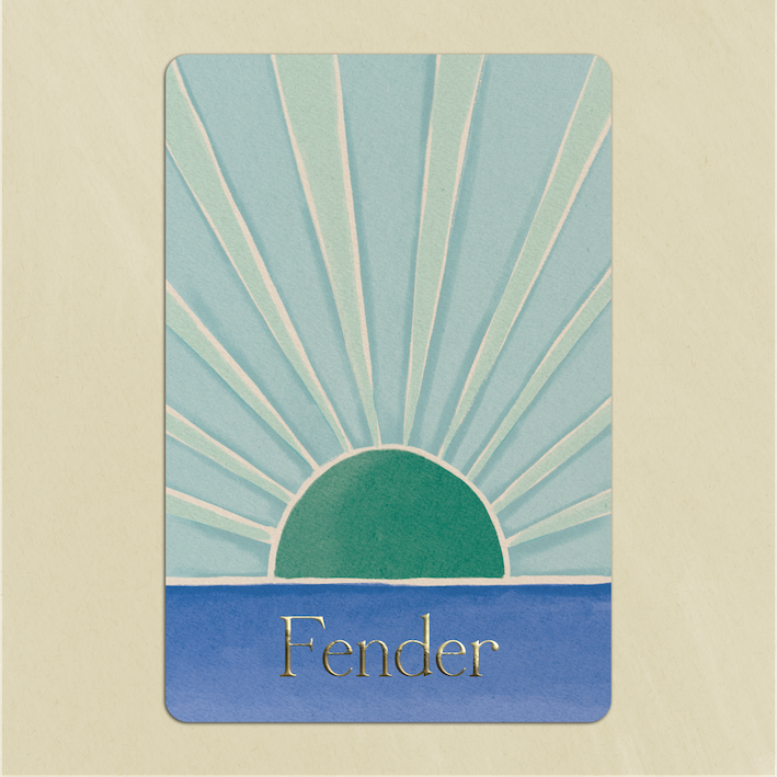 Geboortekaartje Zonnestralen Groen Blauw