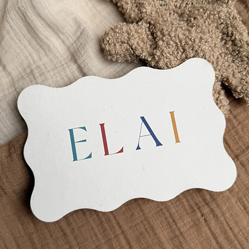 Stoer en kleurrijk geboortekaartje jongen