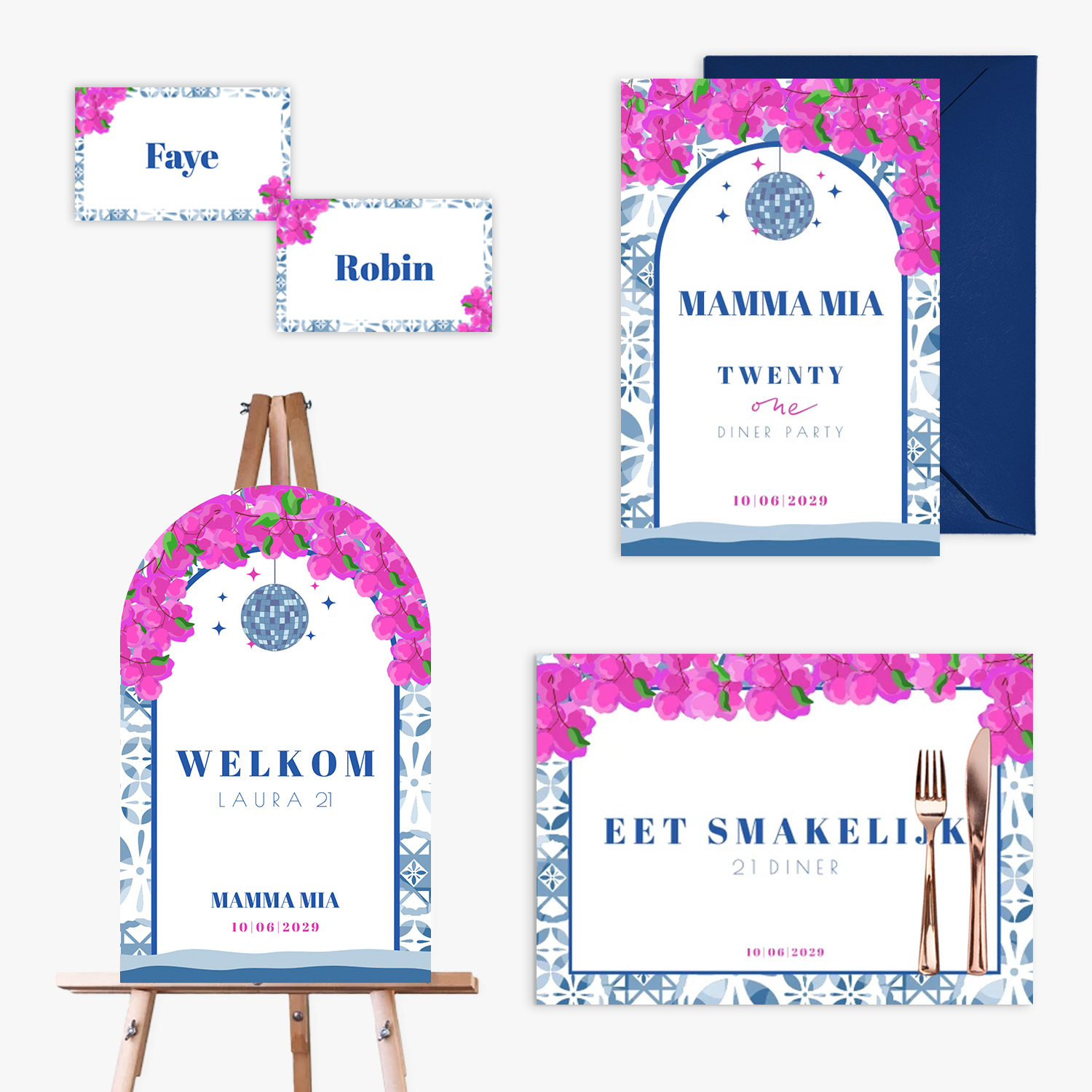 doorlink 21 diner set mamma mia vibes