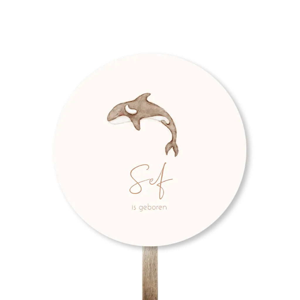 Avontuurlijk tuinbord met watercolour orka