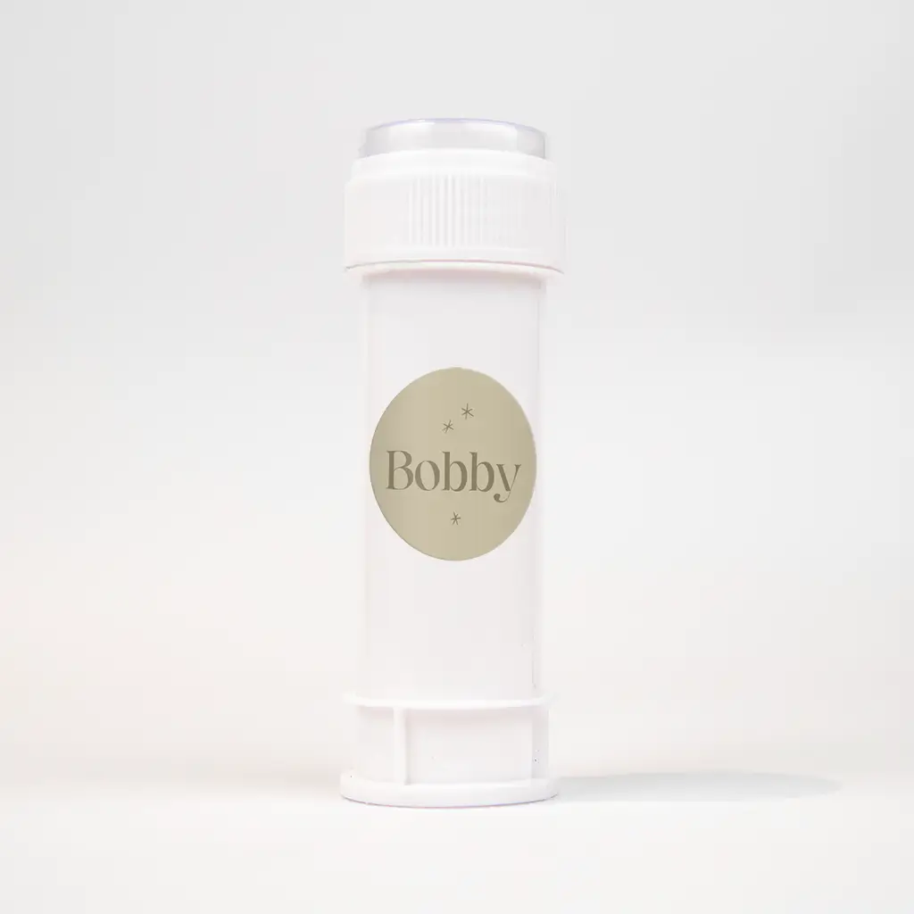 Naamsticker groen met sterretjes - per vel