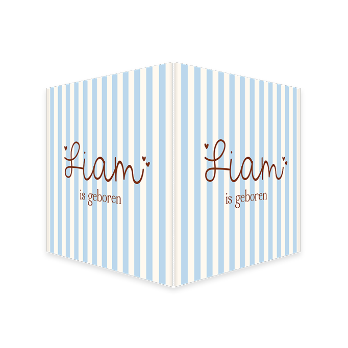 Leuk raambord met zuignappen met blauwe strepen en hartjes